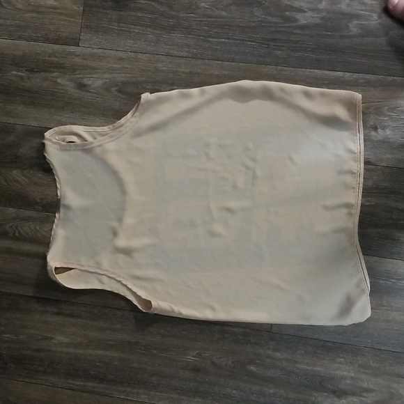 Damyller Peach "LOVE" Sheer Graphic Tank Top Size Large - Picture 6 of 6